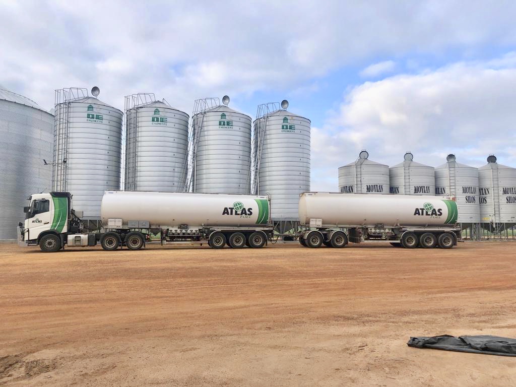 Atlas Fuel Tanker at Farm Silos
